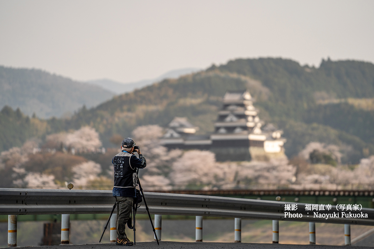 大洲城撮影風景2026.03.28.（撮影：福岡直幸）